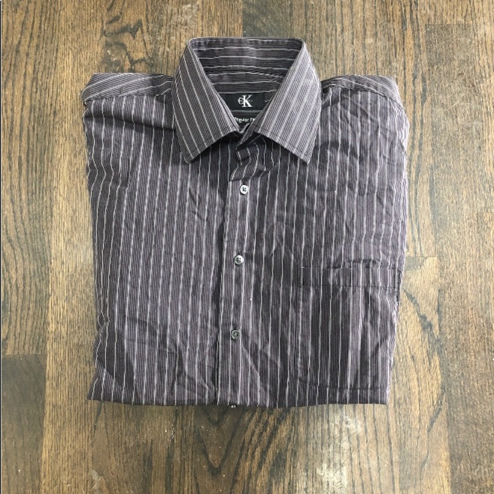 Calvin Klein Men L Regular Fit Long Sleeve